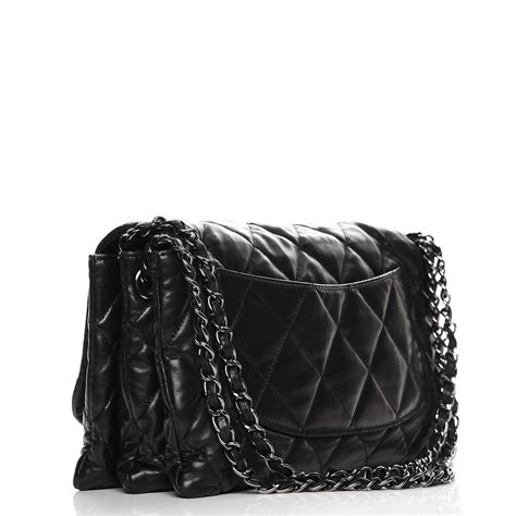 chanel accordion flap bag 2014|2014 Jumbo Quilted Lambskin 3 Accordion Flap shoulder bag.